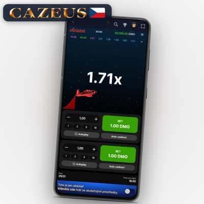Auto-cashout v Aviator nastaví pevný multiplikátor pro automatický výběr výhry v Cazeus Casino