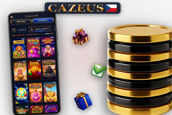 iPhone se Safari a dialogem Přidat na plochu pro Cazeus Casino iOS verzi