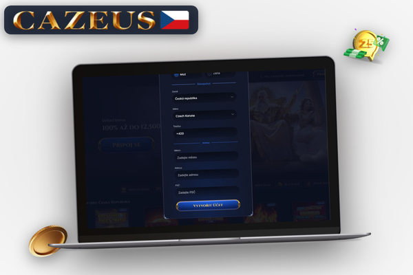 Tým Cazeus Casino zpracovává KYC ověření dokumentů na monitoru operátora