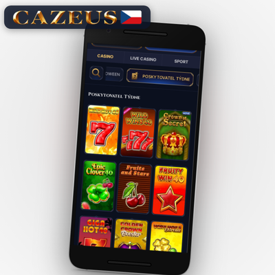 Ikona sportovních sázek v Cazeus Casino app – fotbal, hokej i e-sporty